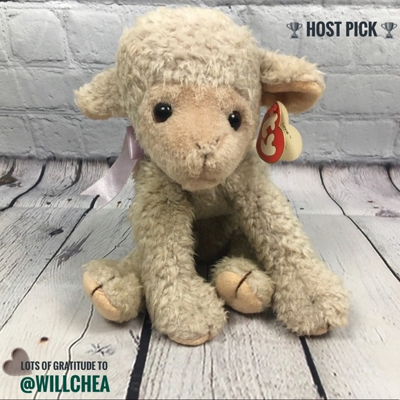 old lamb stuffed animal